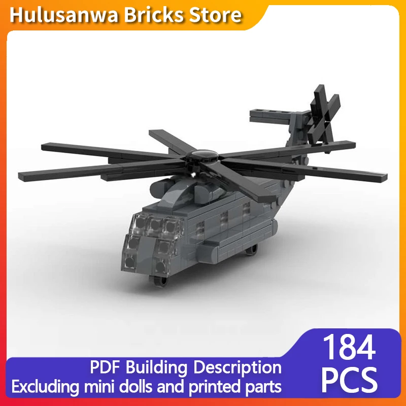 

CH-53 Морской жеребец Военная модель вертолета MOC Строительные кирпичи Военное оборудование Модульные подарки Праздничная сборка Детские игрушки Костюм