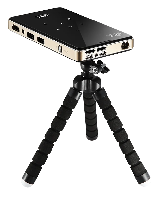 P09 DLP Мини-проектор 4k HD LED 2-часовое рабочее время Беспроводной двойной Wi-Fi киноперезаряжаемый проектор
