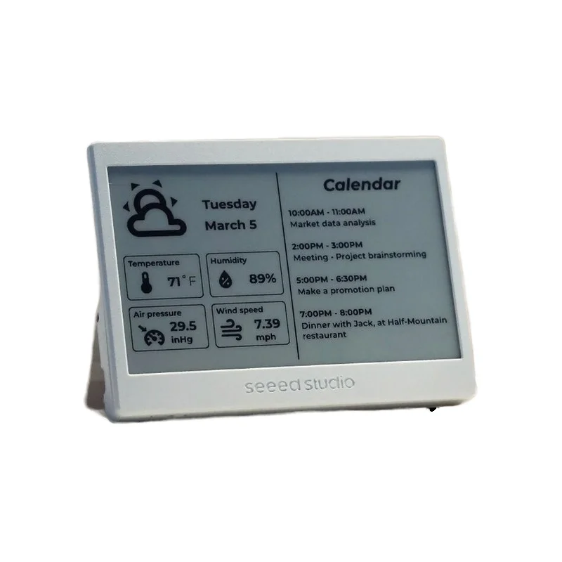 7.5 EPaper Panel ESP32 Home Assistant 800X480 3.7V 2000mAh Rechargeable Li-Ion Battery Development Board Kit