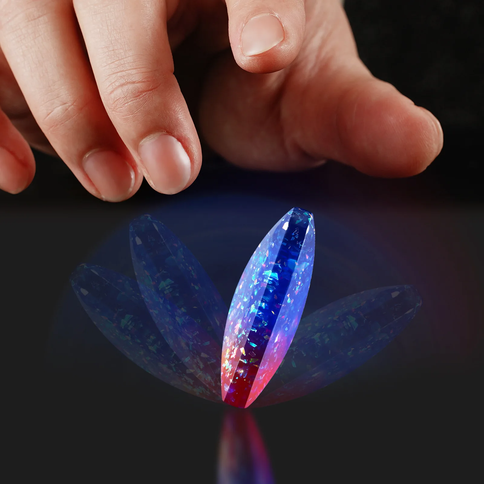 Bestselling Flipo Flip Office Stress Relief Kinetic Toy, Fingertip Spinner, Desktop Flipping and Decompression Gadget, Starry Sk