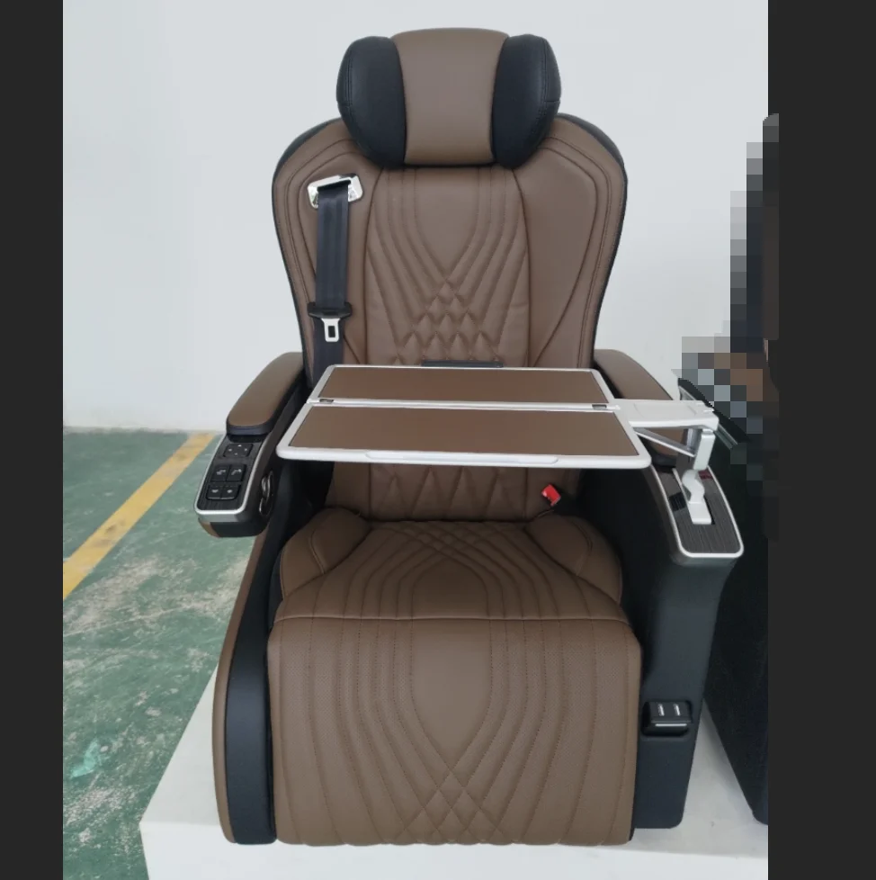Van Interior Accessories Reclining Seat Vip Seat With Fold-Out Table for Mercedes  Metris Alphard W447 Captain Seat