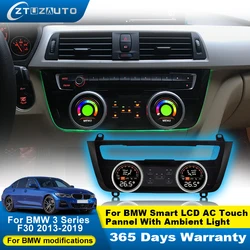 Car AC Panel for BMW 3 Series F30 F31 F34 F35 2013-2019 Air Conditioning Control Touch LCD Climate Digital Screen Plug and Play
