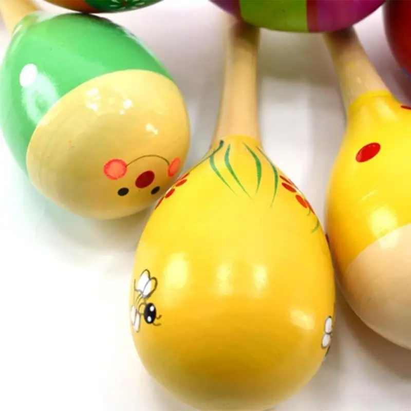 F62d 5pcs Sand Hammer Rattle Shaker Kids Musical Instruments Baby Sound Music Toy