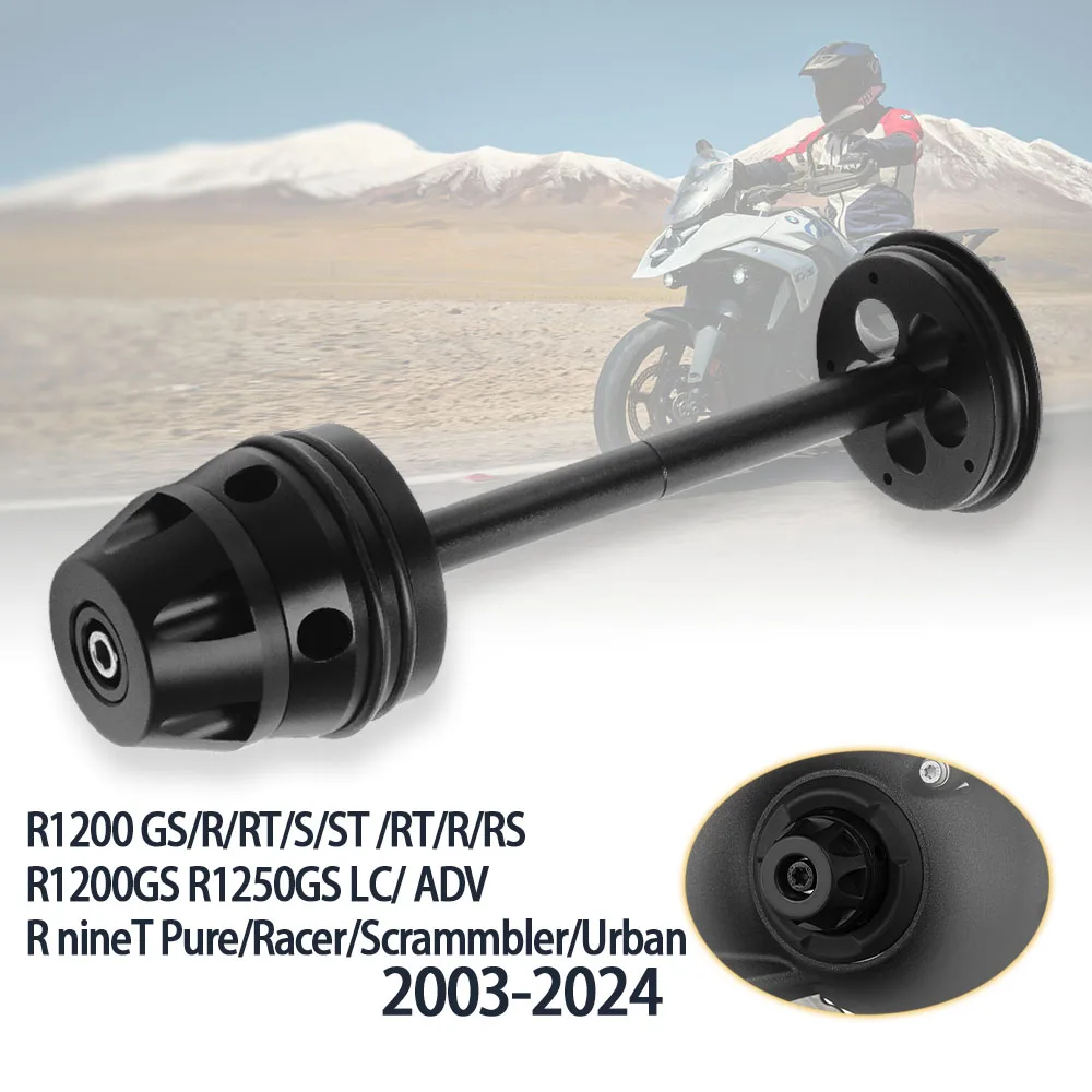 For BMW R1200GS R1250GS Adv LC K1200GT RT R R nine T K1300 GT R HP2-Sport Motorcycle Rear Wheel Axle Fork Crash Protector Slider