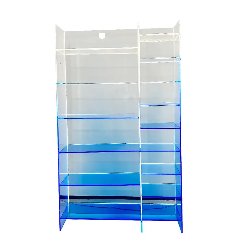 gradual change display cabinet large capacity shelf display cabinet shelf display rack lattice storage cabinet