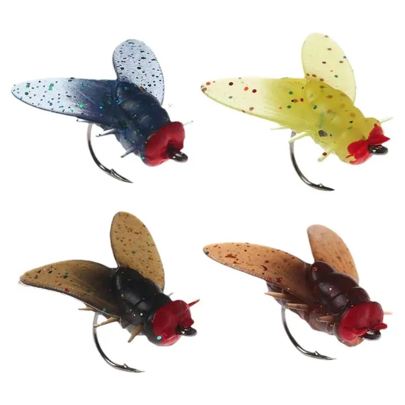

Simulated Bait 20PCS Fly Fishing Lures Kit Vivid & Colorful Fishing Lures Fly Fishing Lures Kit Dry Fly Spinner Swim Baits