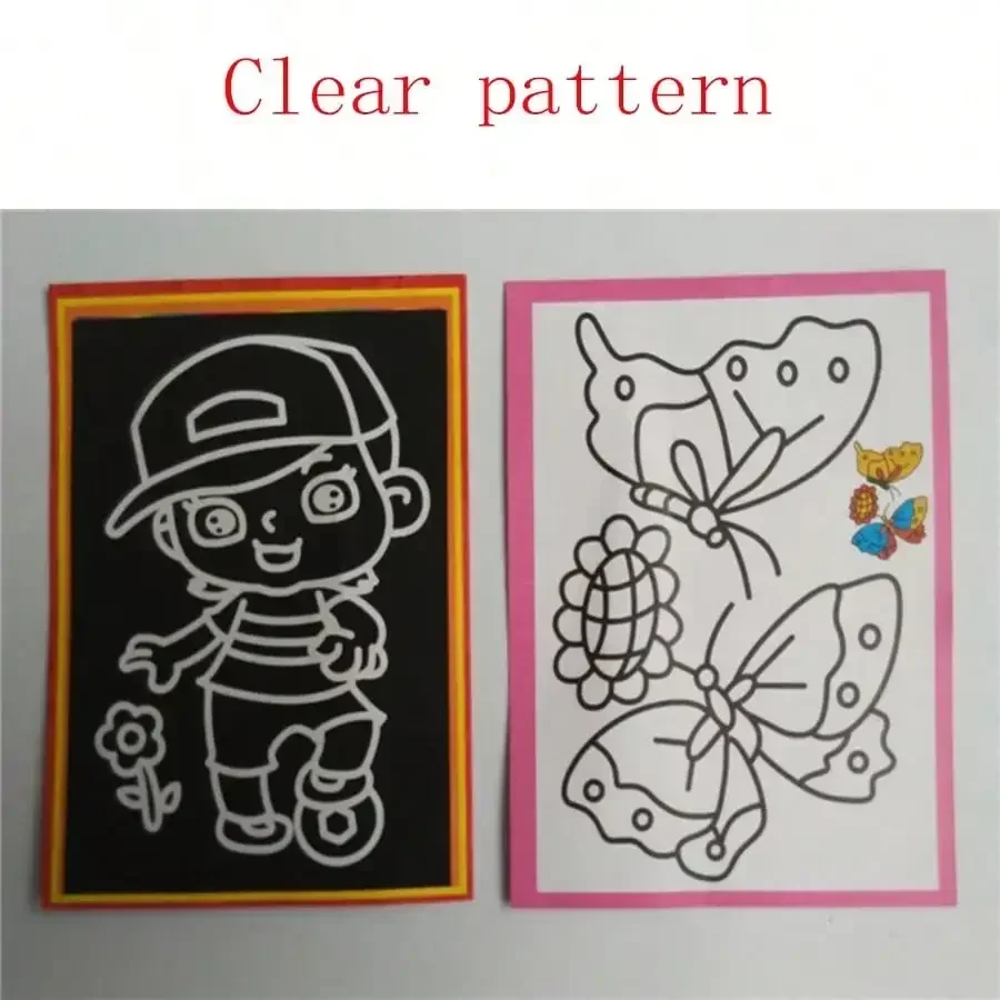 30 Rainbow Scratch Art Papers - DIY Rainbow Art Paper Cards, Fun Graffiti Scratch Art, Festival Gifts, School Supplies