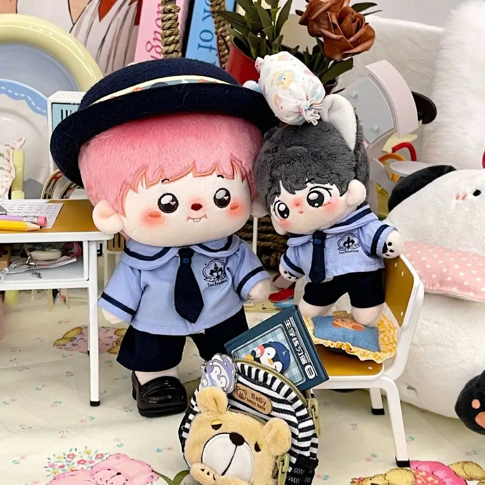 JK Uniform Preppy Cotton Doll‘s Clothes Plush Stuffed 10/20CM Doll Clothing Soft Kawaii Cotton Doll Outfit Dress Stuffed Doll