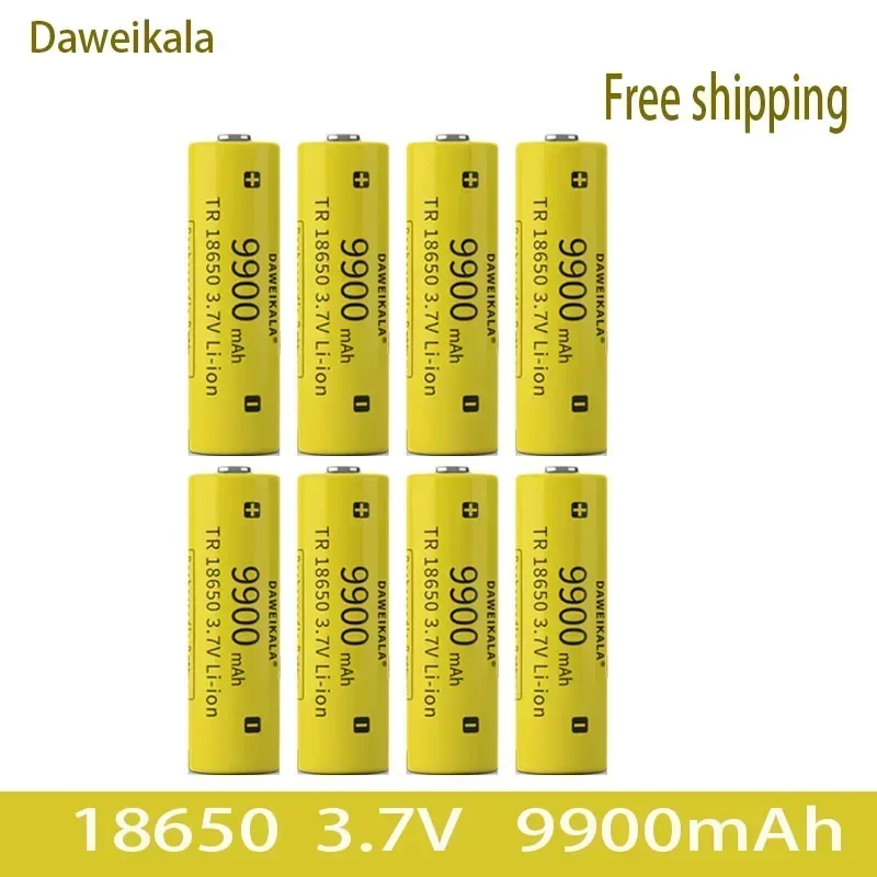 Novo 18650 3.7v 9900mah bateria recarregável para lanterna tocha farol li-ion bateria recarregável gota