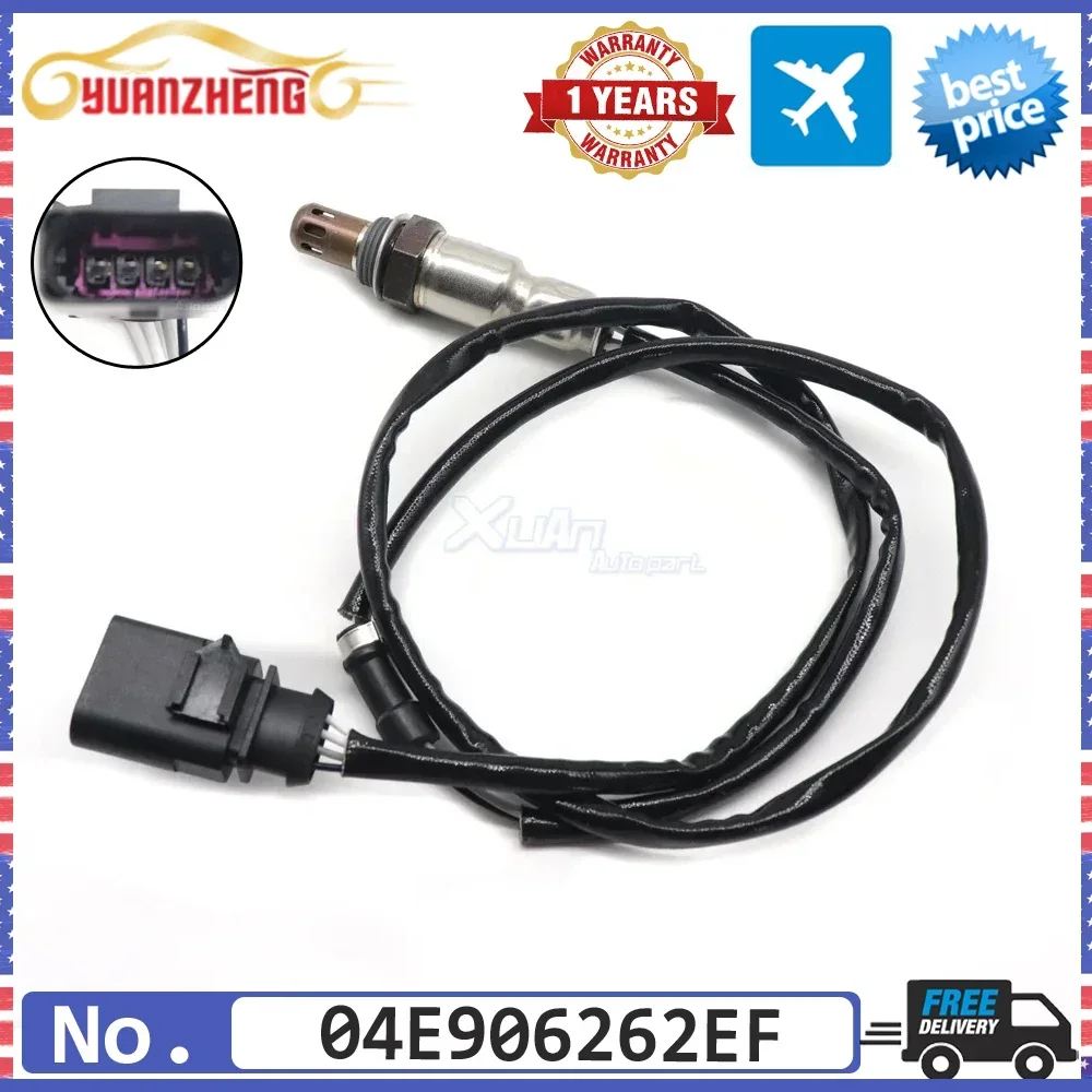 NEW New Downstream Air Fuel Ratio Lambda O2 Oxygen Sensor 04E906262EF for Volkswagen 1.4L 16-18 AUDI A3 Sportback 8VA 8VF 2018