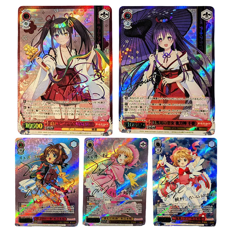 Anime Weiss Schwarz DIY ACG Hancock Hatsune Miku Gotoh Hitori Tokisaki Kurumi Toys for boys Collection Games Card Birthday Gifts