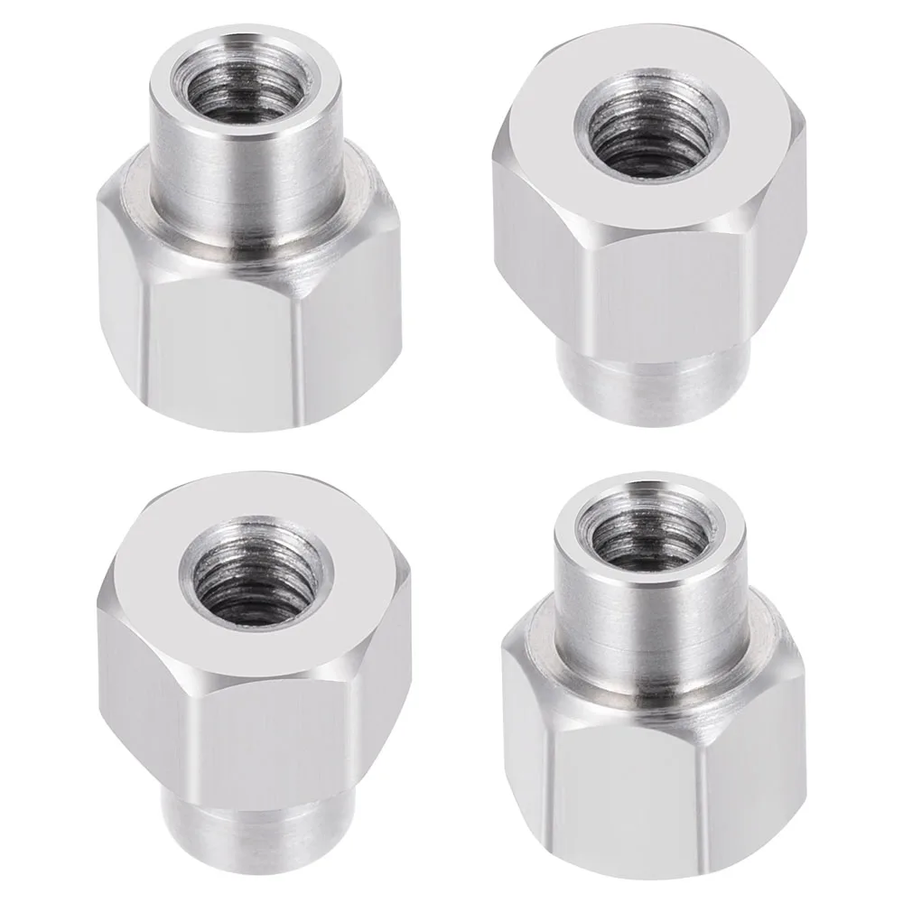 MIBIDAO-aço inoxidável Hex Hub Adaptadores Estendidos para Axial SCX24, FMS, FCX24M, 1/24 RC Car Upgrade Parts, 2mm, 3mm, 5mm Roda