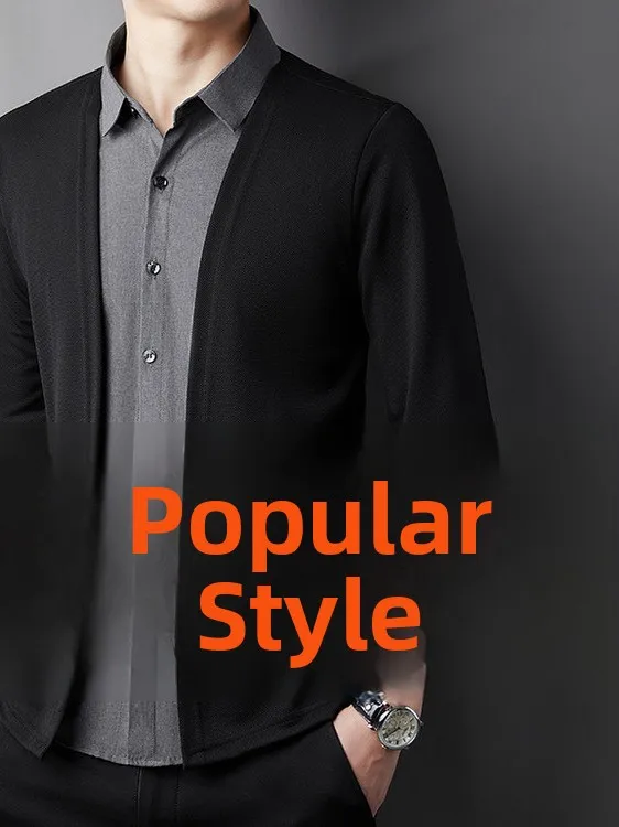 

2025 New Midlife Knitted Long Sve Men's Casual Faion Busin Outerwear Spring Autumn Sli Open Cardigan Jaet