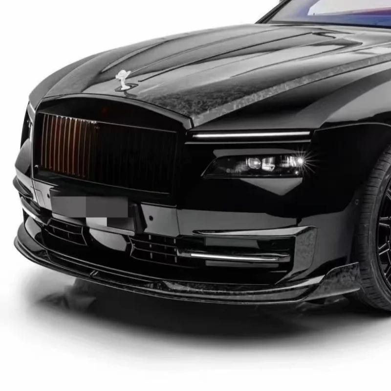 

Lightweight Front Bumper Lip High-quality Kit for Rolls Royce Shining Upgraded M-style Dry Carbon Fiber Front Diffuser Body Kit