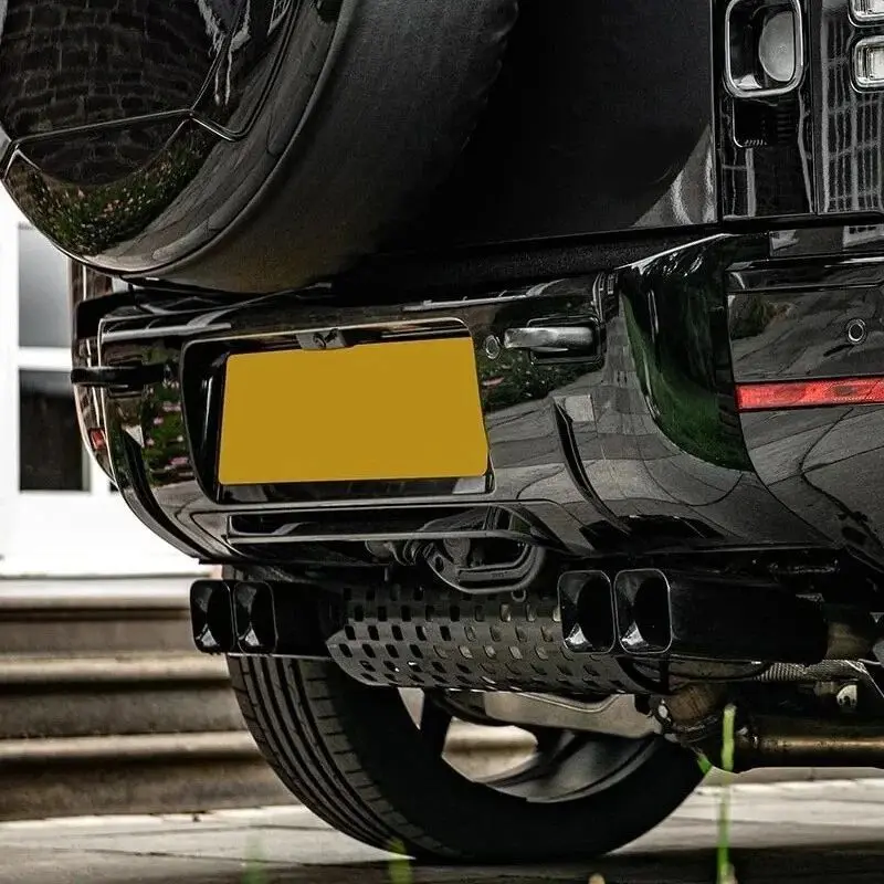 Rear Bumper Exhaust Pipe Guard Fits For Land Rover Defender 90 110 130 2020-2026 view 4