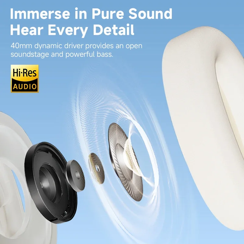 Edifier W800BT Pro Wireless Over-ear Headphones Bluetooth 5.4 -44dB Active Noise Cancelling Hi-Res Audio 45H Playtime