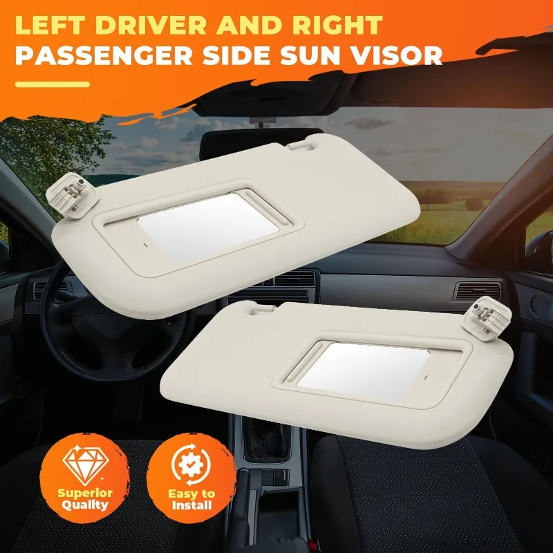 Car Sun Visor For Mazda 3 2010 2011 2012 2013 Left Driver Sunshade Right Passenger Side Sunvisor Replacement BBM2-69-320C-75