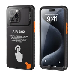 Waterproof Air Box Phone Case For iPhone 16 Pro Max 15 14 13 12 Underwater Taking Dustproof Swimming Professional Diving Cases