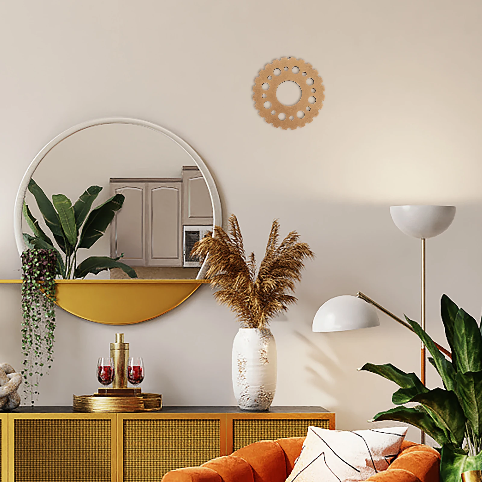 

Steampunk Wall Decor Industrial Decoration Vintage Home Hexagon Bar Cart Retro