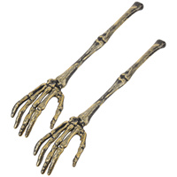 1 Pair of Creative Halloween Salad Spoon Skull Arm Shape Spoon Artificial Skull Arm Decor