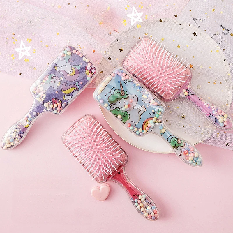 Big Size Unicorn Hair Brushes Anti-static Massage Tangle Detangle Shower Magic Combs Massaging Hair Brush Comb Salon Accessories