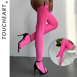 Toucheart Colorful Stockings Sexy Bottoming Socks Multi-Color Stockings Boundless Thigh High Soft Women Versatile Long Stockings