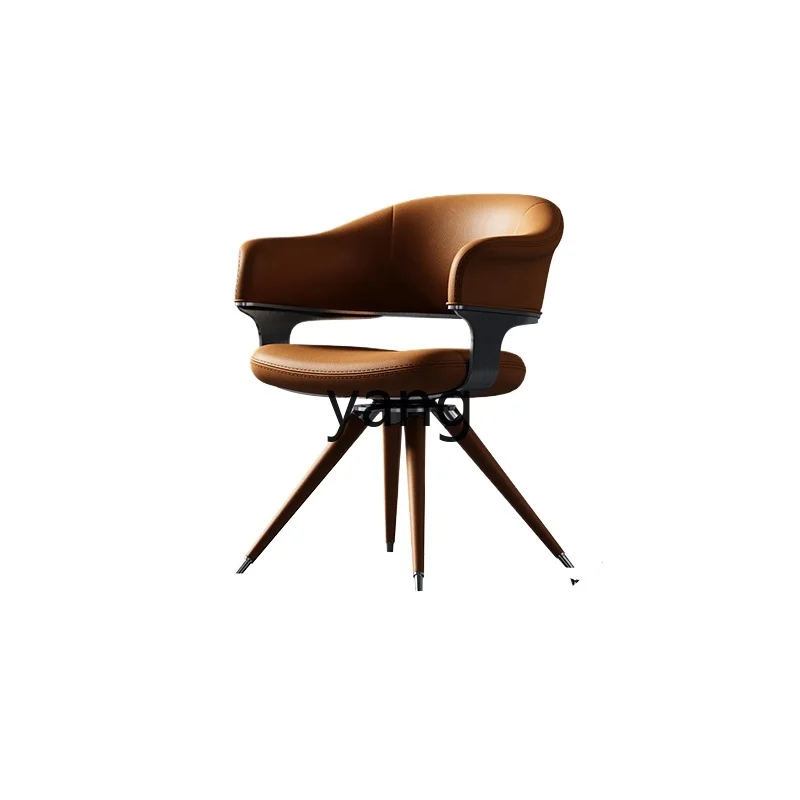 

LMMLuxury Villa Home Study Swivel Chair Italian Minimalist Rotating Study Chair
