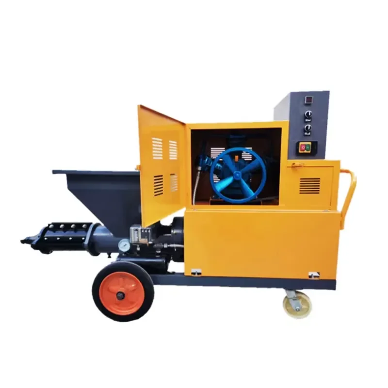 for 220V Motor Automatic Sand Mortar Spraying Pump Machine Wall Cement Plaster Machine Mortar Spray Machines