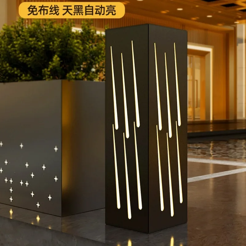 Outdoor lawn light, villa garden community homestay modern courtyard lawn light, solar LED waterproof landscape light