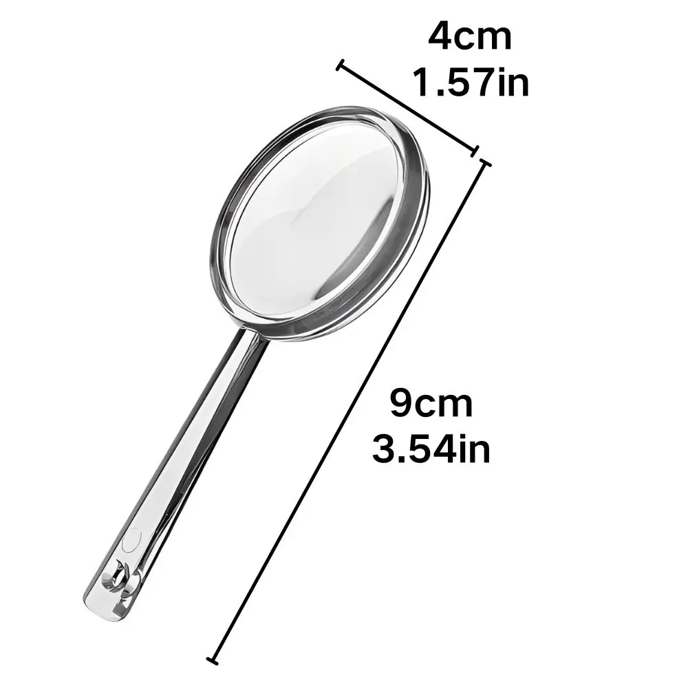 7/24pcs Lightweight Clear Handheld Magnifying Glass, Mini Pocket Magnifier for Reading Newspaper Insect Plant Observation YMY