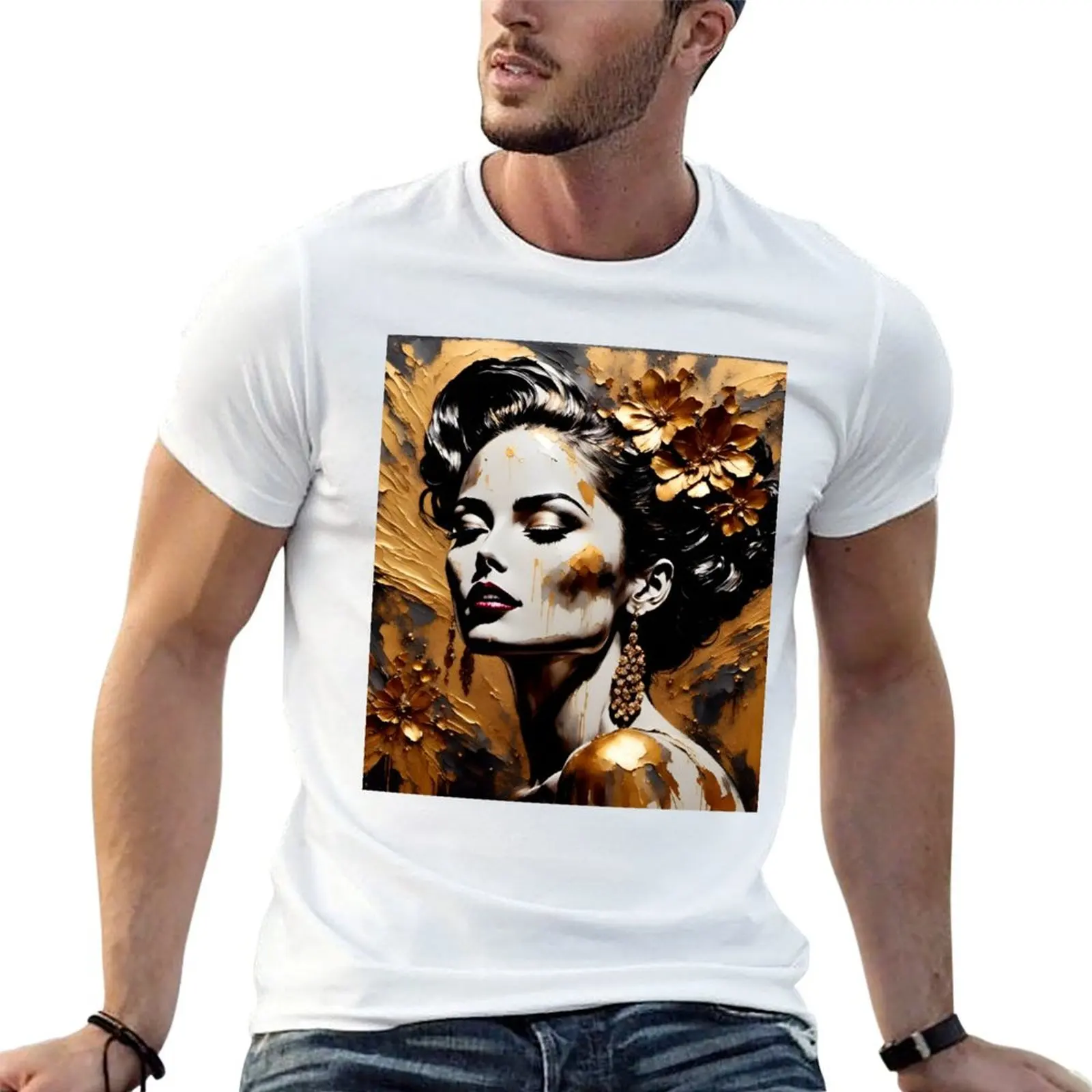 T-shirt Golden Splendor 16, grande taille, t-shirt simple