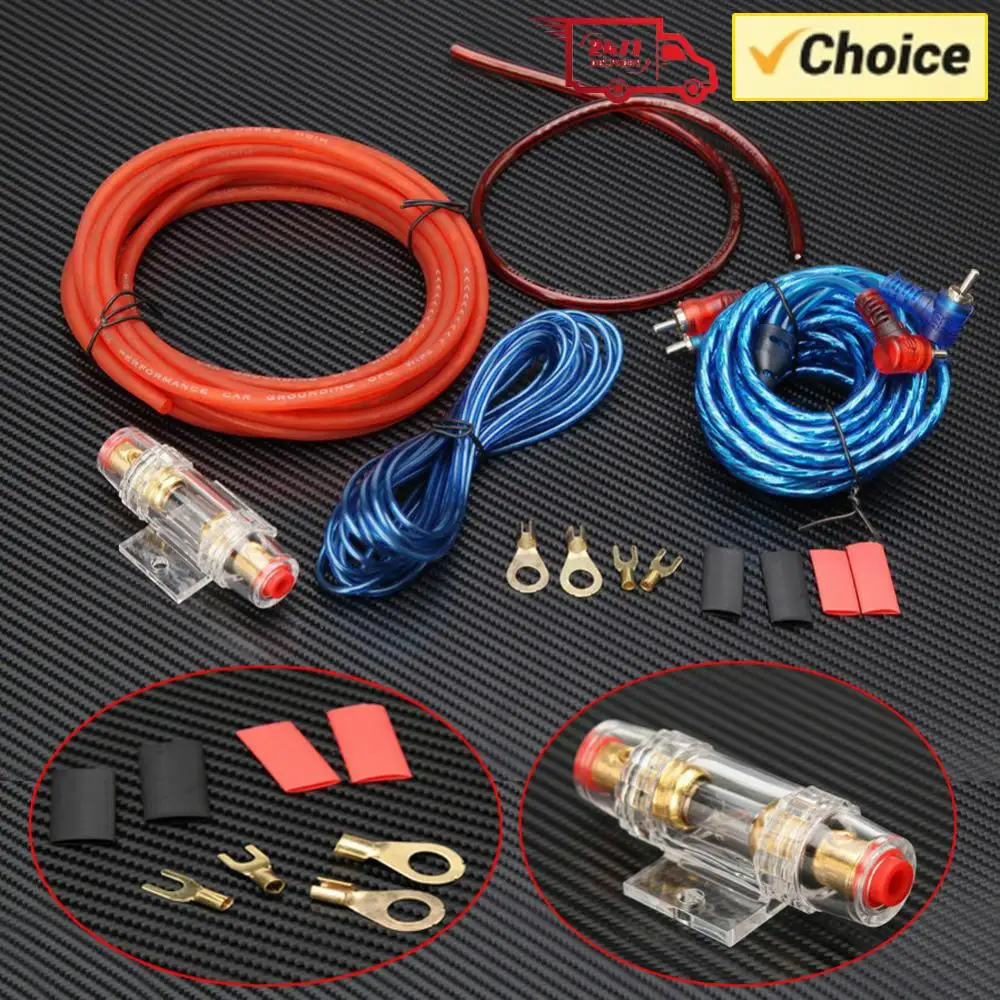 1500W Audio Speakers Wiring Kit 18GA Car Subwoofer Cable Speaker Installation Wires for Car Modification for Auto Vehicle Parts
