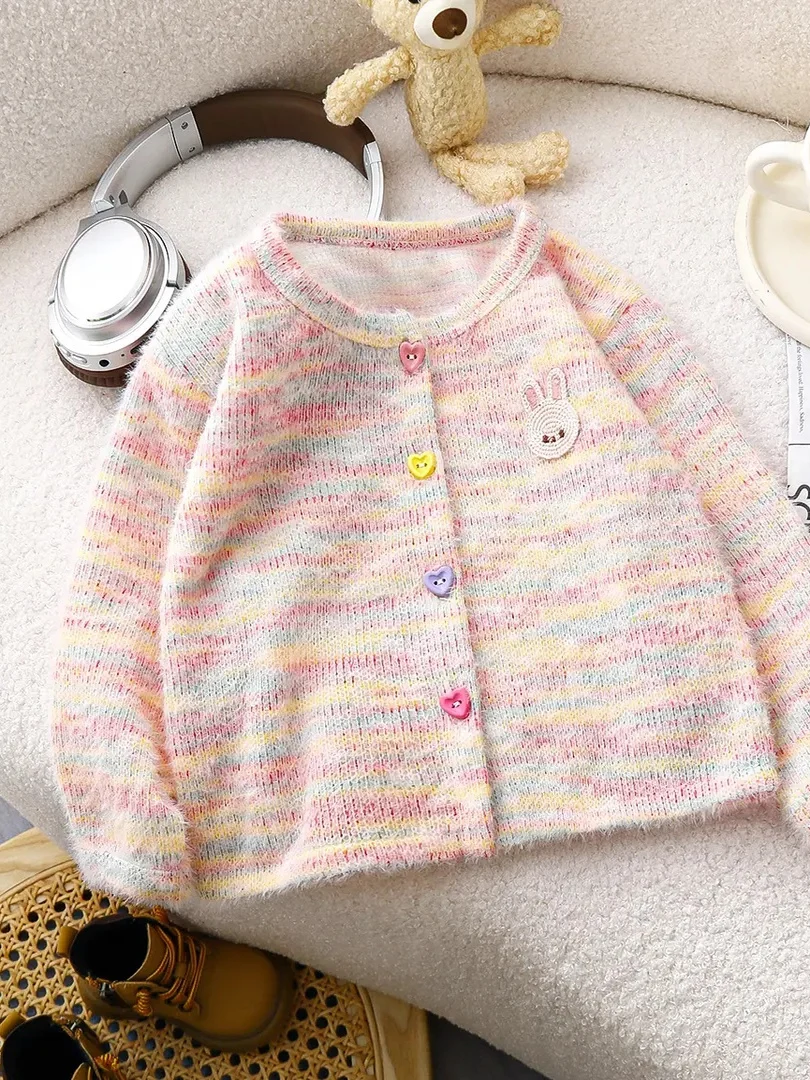 

Модный свитер для девочек, весна-осень, Новое поступление 2022, Ele Long Sve, круглый открытый кардиган