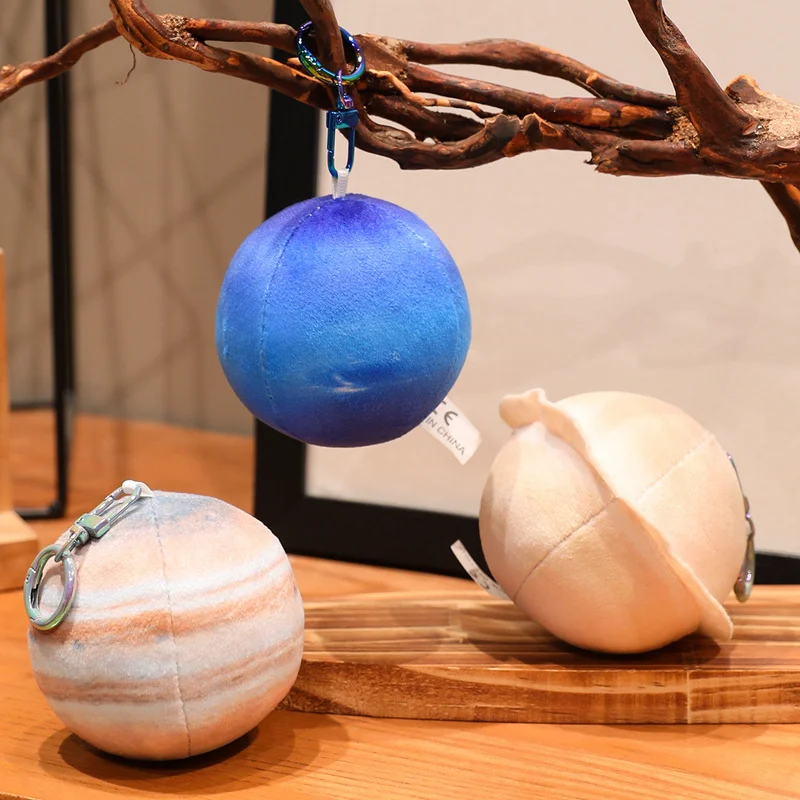 リアルな太陽系惑星地球太陽火星ぬいぐるみキーホルダーぬいぐるみ水星木星土星天王星海王星教育玩具ペンダント