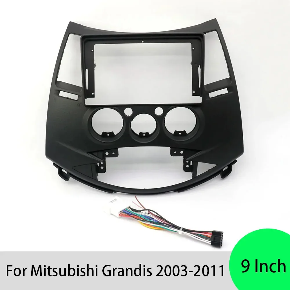 

Для Mitsubishi Grandis 2003-2011 9-дюймовая автомобильная рамка Fascia 2Din Android Radio Dask Kit Fascias