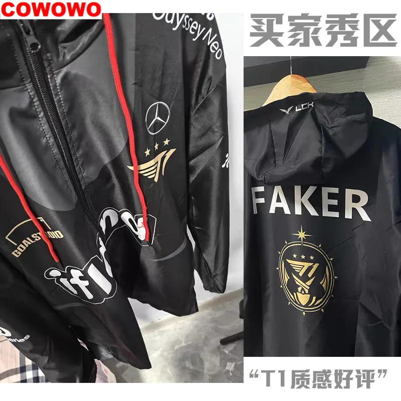 COWOWO T1 Clan Faker The Same Uniform S13 Jacket Jacket Cosplay Costume Cos Game Anime Party Uniform Hallowen Play Role Clothes