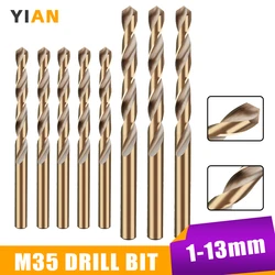 Twist Drill Bit set M35 2 Edge HSS Hole Drill 8% High Cobalt Drill Bit for Stainless Steel Wood Metal Drilling Cutter