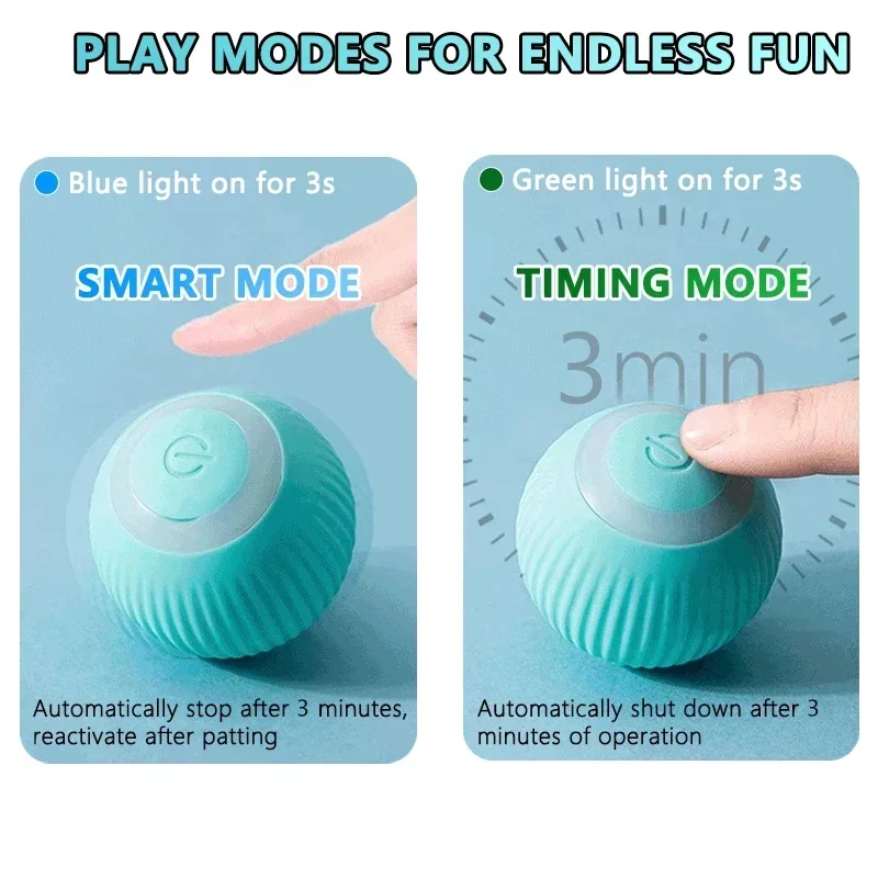 Cat Interactive Ball Smart Toy Indoor Automatic Rolling Magic Ball Electronic Interactive Pet Toy Cat Game Accessory