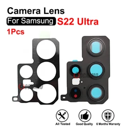 Rear Back Camera Lens With Frame For Samsung Galaxy S22 Ultra S22U Replacement Parts