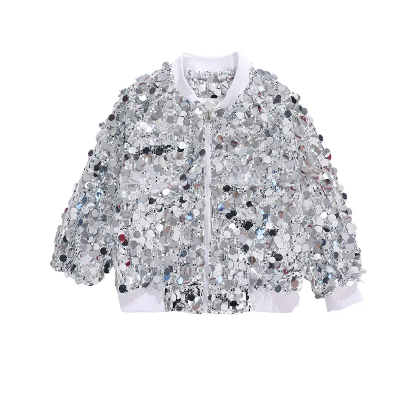 Kinder-Streetdance-Kostüm Pailletten-Auftrittsanzug für Jungen Hip-Hop-Anzug Mädchen Jazz-Tanz-Auftritts-Runway-Kostüm – Detail 6