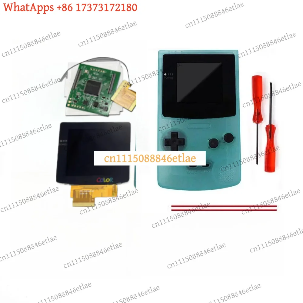 FOR HISPEEDIDO 2.6-inch GBC IPS high-brightness LCD screen with full lamination  cover For GameBoy Color GBC