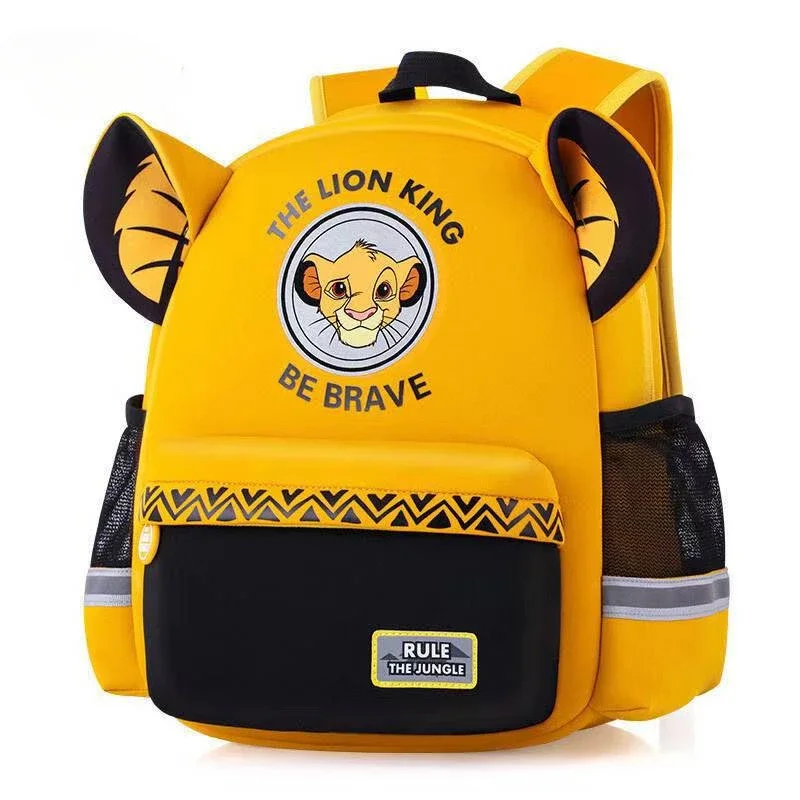 Disney Cartoon The Lion King Backpack Cute Children Schoolbag Student Learning Supplies Large Capacity Bag Birthday Gifts