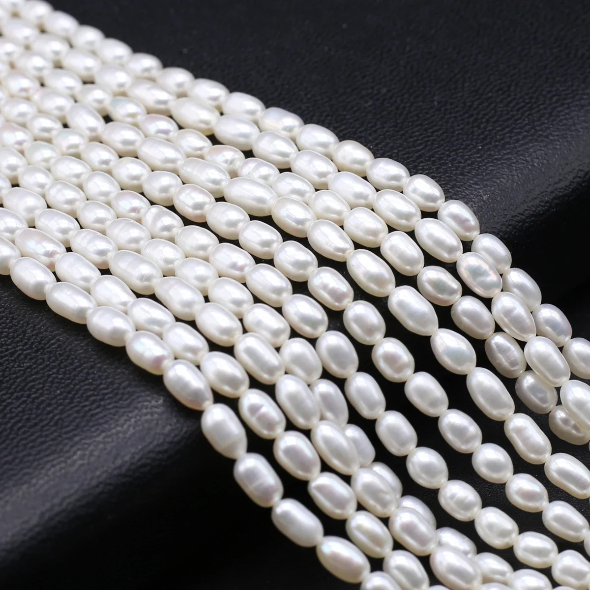 Natural Freshwater Pearl Beads High Quality Loose Rice Shape Pearl Bead for Jewelry Making DIY Women Necklace Bracelet Accessory