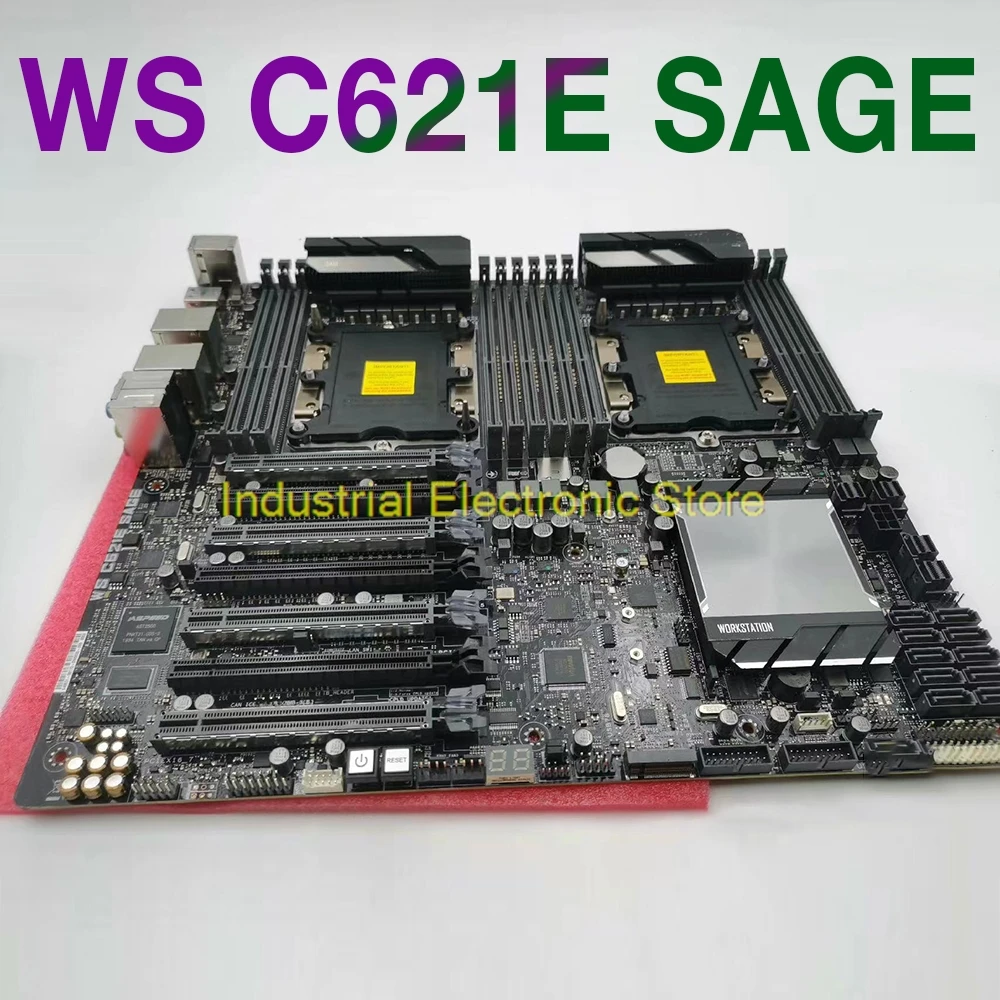 

Motherboard LGA3647 Support 1st/2nd Gen. Xeon Scalable Processor Family 4-way SLI™ /CrossFireX Tech. WS C621E SAGE