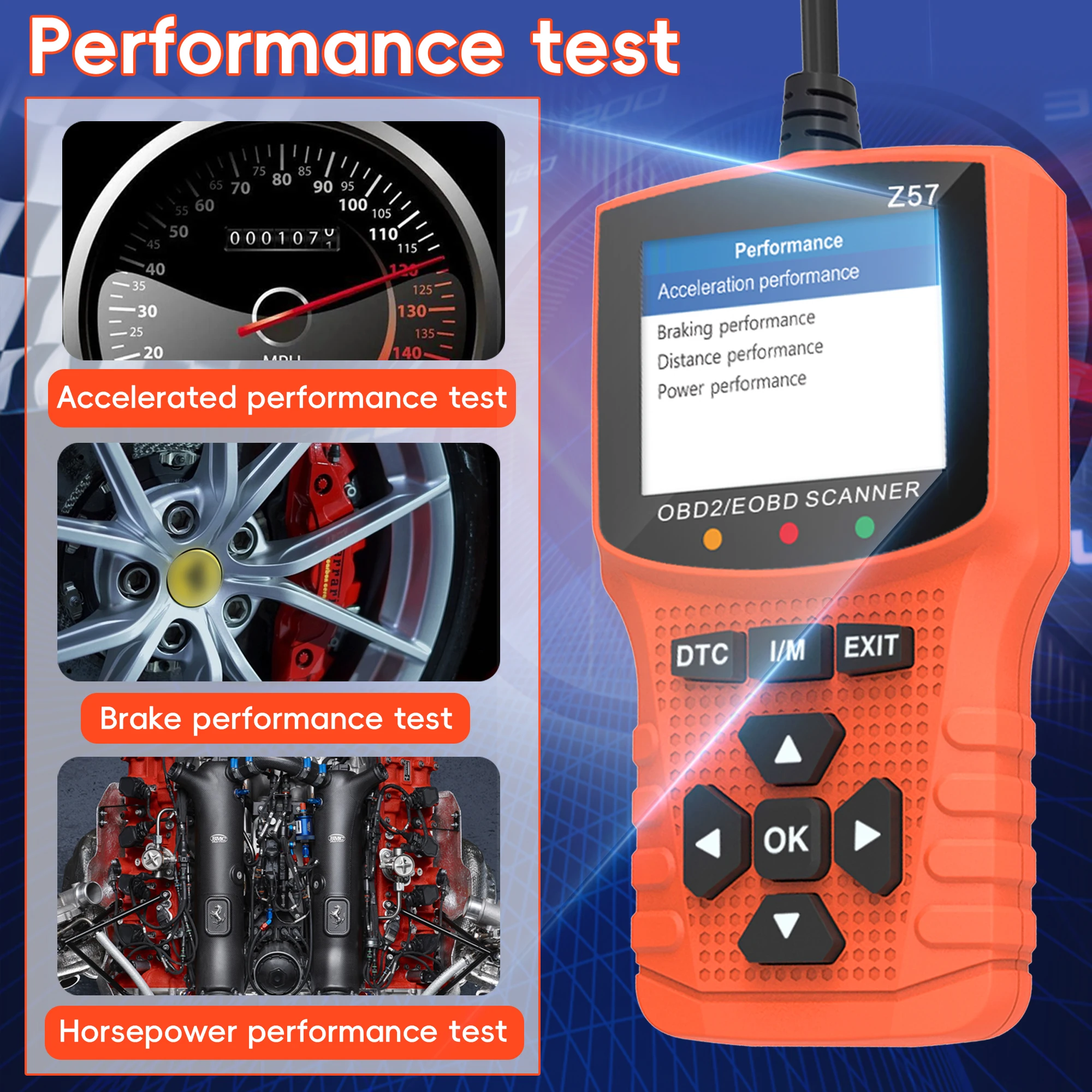 Professional OBD2 Scanner Diagnostic Tool Check Engine Code Reader,Auto Check Engine Enhanced Diagnostic OBDII Scan Tool