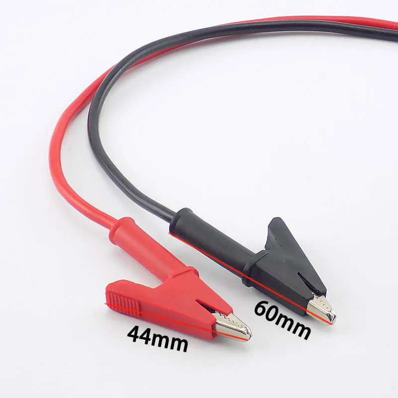 Cable de cable de prueba de 1M, conector Banana de voltaje eléctrico de doble extremo y pinza de cocodrilo, multímetro de 15a, conector de prueba DIY