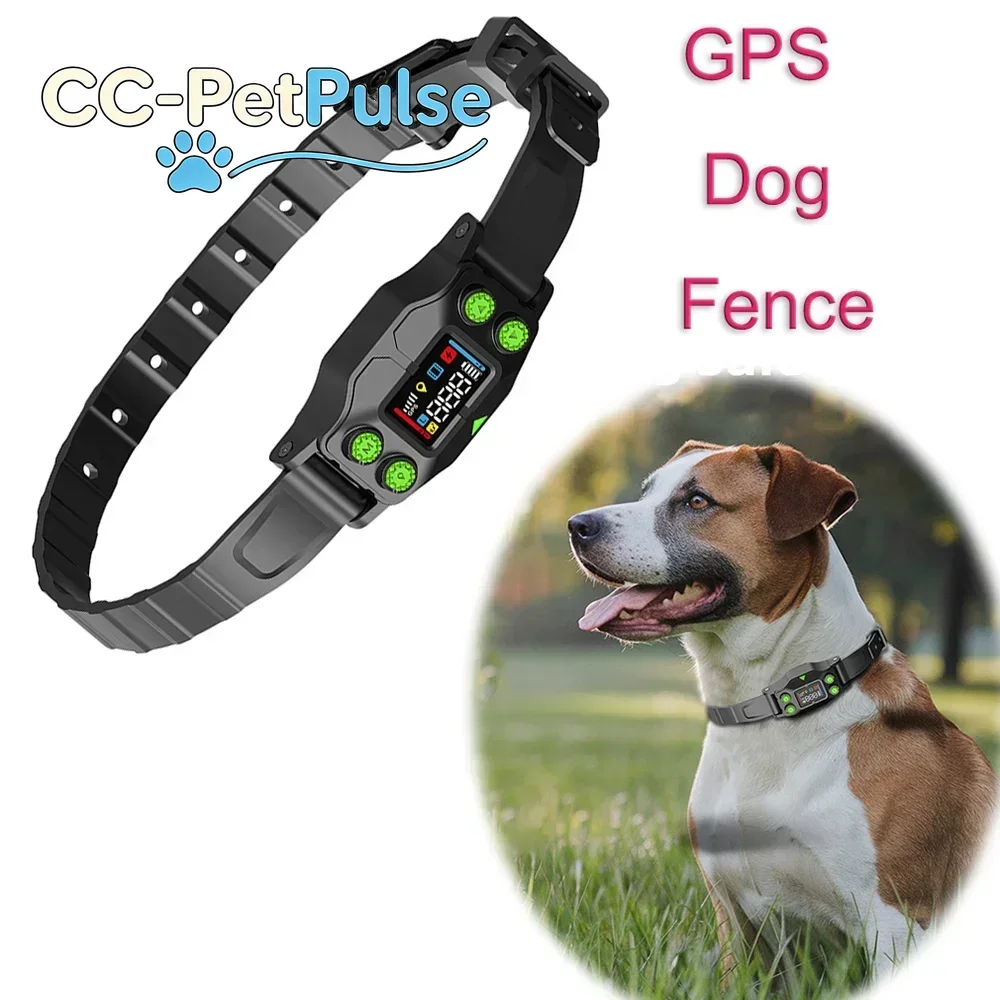

CC-PetPulse Wireless GPS Invisible Electric Fence for Dogs, GPS Dog Collar Electric Fence System, Pet Dog Shock Training Collar