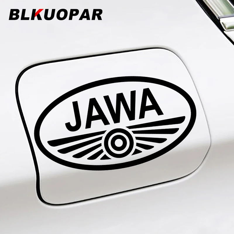 BLKUOPAR JAWA Logo Graphics Personality Waterproof Decal Trunk Helmet Motorcycle Windshield Bumper Racing Car Stickers for Decor