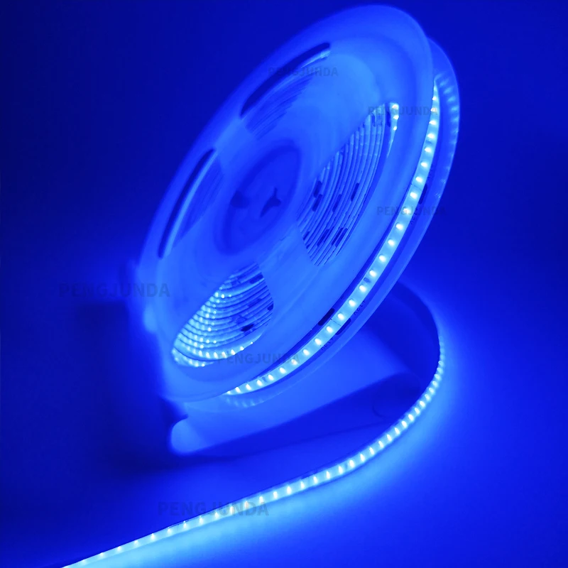 Imagem -04 - Cob Led Strip Light 320 384 528 Leds de Alta Densidade Super Brilhante Flexível Dc12v 24v Quente Natural Branco Fita Led m Lote