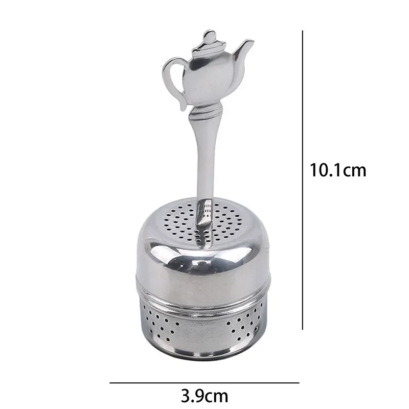 304 Stainless Steel Tea Filter Infusers Sphere Mesh Strainers for Loose Tea Leaf Spice Teapot Handle Tea Infusers Kitchen Gadget